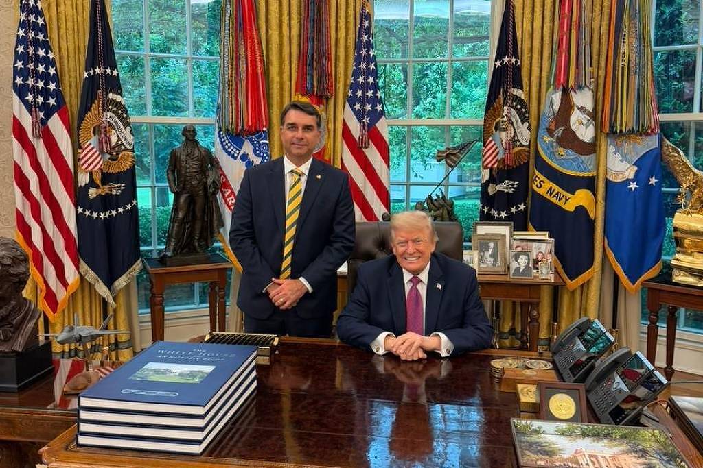 Governistas querem usar encontro de Flávio e Trump para reforçar discurso de soberania de Lula