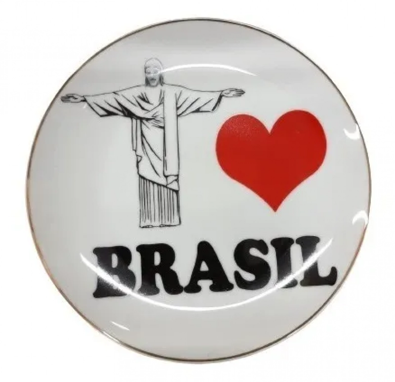Prato De Parede Souvenir Lembrança Do Rio De Janeiro